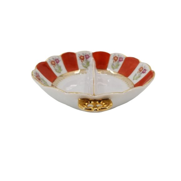 Ucagco China Candy Or Condiment Divided Dish, Occupied Japan - Picture 5 of 8